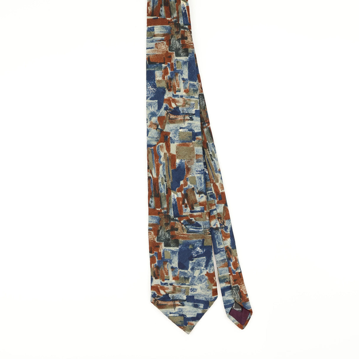 Front of Vintage 1990's Abstract Patterned Tie
