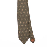 Front Front Detail of Vintage 1990's Joseph Aboud Geometric Patterned Tie