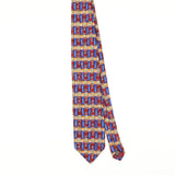 Front of Vintage 1990's Geometric Patterned Tie