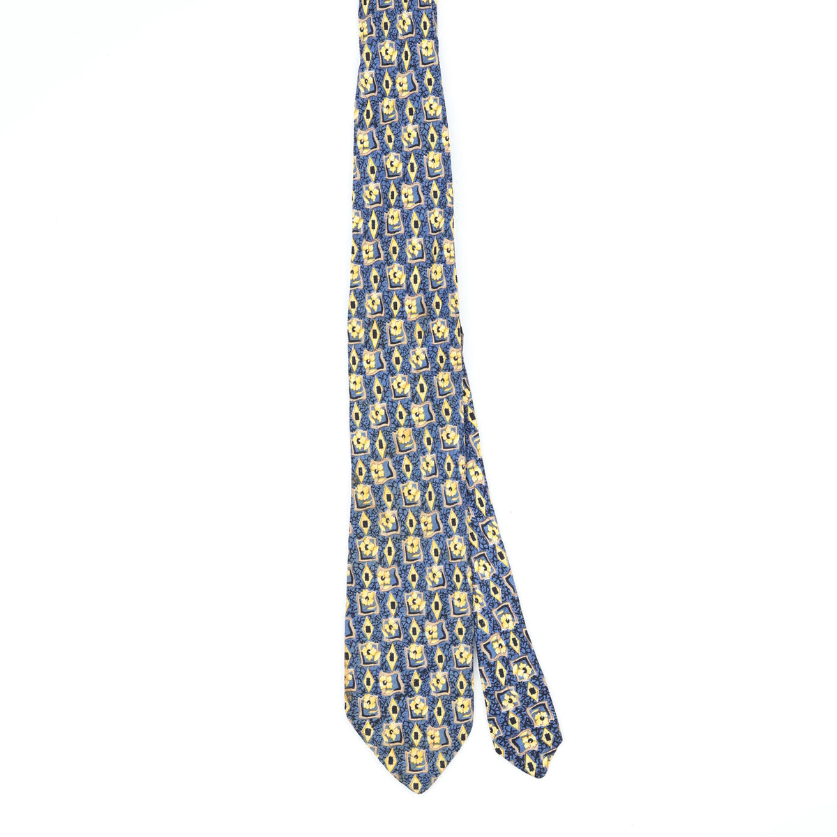 Front Front of Vintage 1990's Geometric Patterned Tie