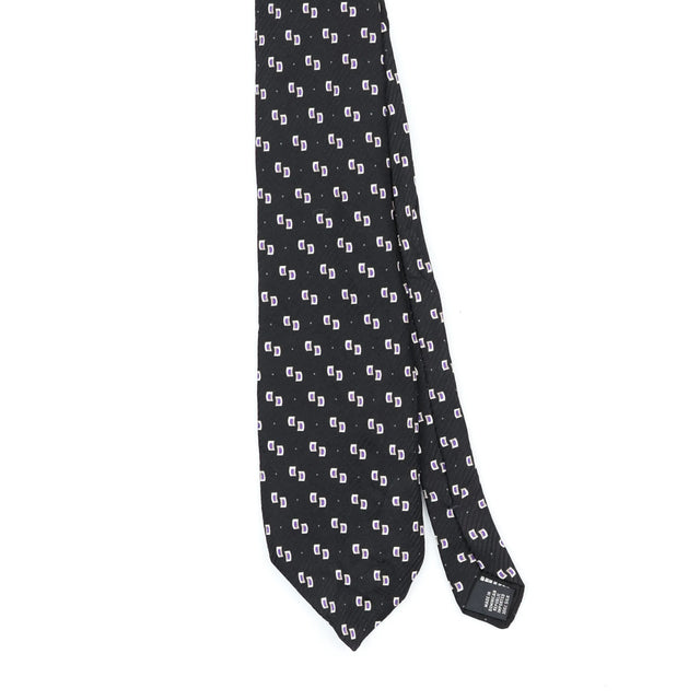 Front Front Detail of Vintage U.S. Polo Assn. Geometric Patterned Tie