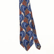 Front Front Detail of Vintage 1990's Evan Picone Shells Abstract Patterned Tie