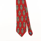 Front Detail of Vintage 1990's Lands' End Geometric Patterned Tie