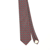 Front Front Detail of Vintage 1990's Guy Laroche Geometric Patterned Tie