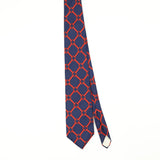 Front Front of Vintage 1990's Chain Link Geometric Patterned Tie
