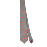 Front Front of Vintage 1990's Paisley Patterned Tie