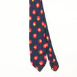 Front Front Detail of Vintage 1990's Polka Dot Patterned Tie