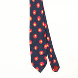 Front Front Detail of Vintage 1990's Polka Dot Patterned Tie