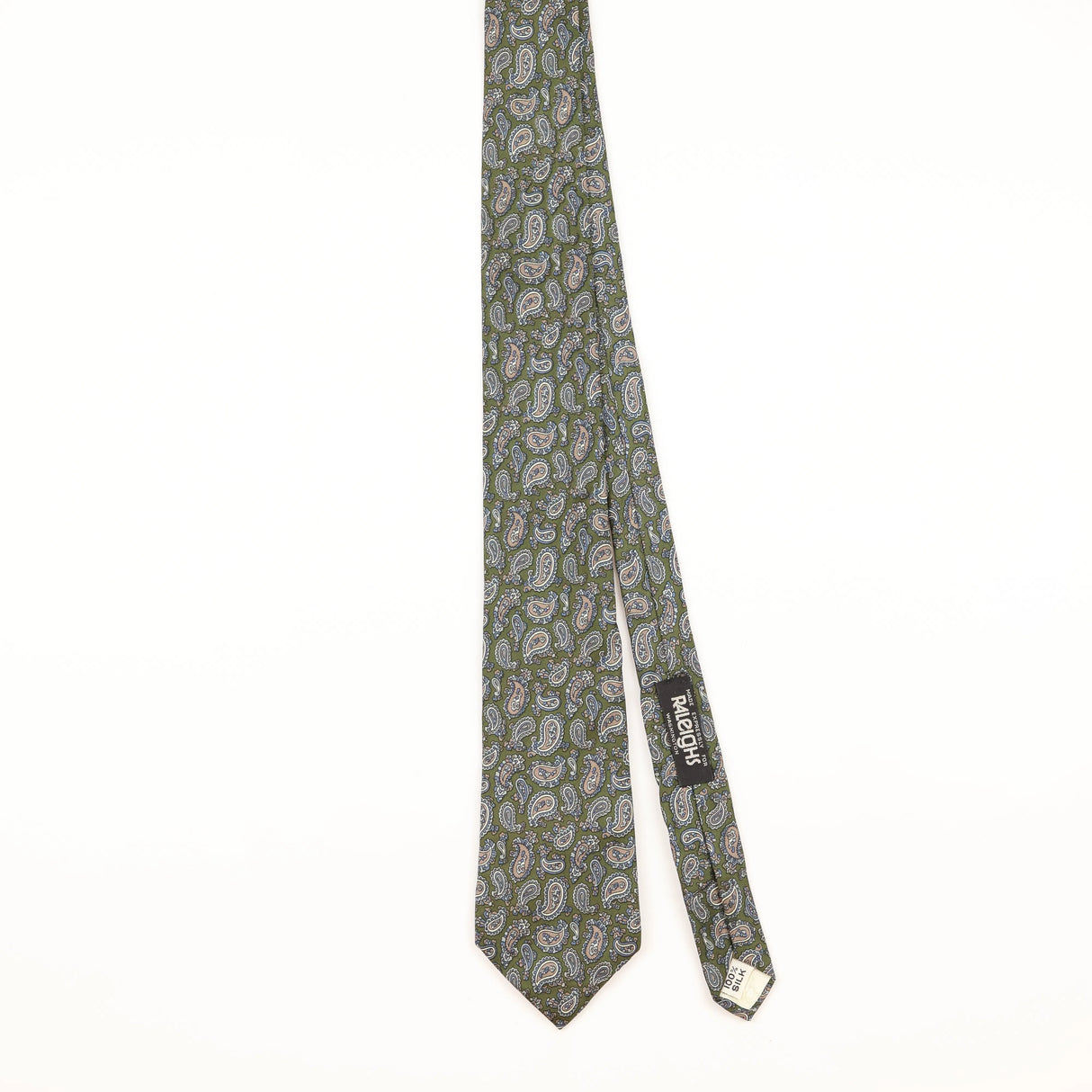 Front of Vintage 1980's Paisley Patterned Tie