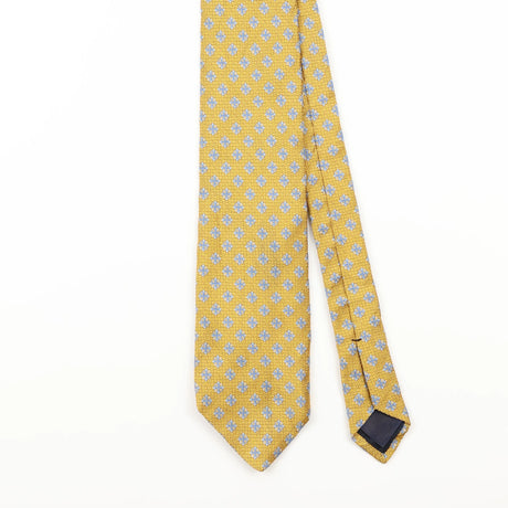 Front Detail of Vintage 1990's Brooks Brothers Geometric Patterned Tie