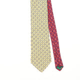 Front Detail of Vintage 1990's Tommy Hilfiger Geometric Patterned Tie