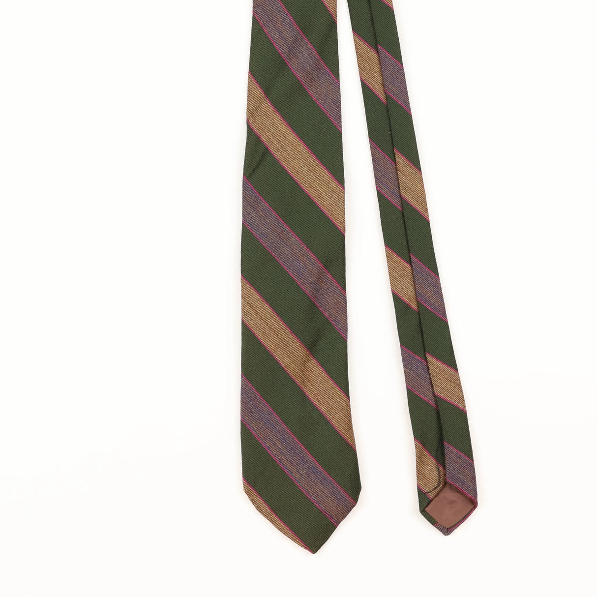 Front Detail of Vintage Striped Patterned Tie