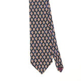 Front Front Detail of Vintage 1990's Pierre Balmain Diamonds Geometric Patterned Tie