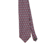 Front Front Detail of Vintage 1990's Bert Pulitzer Geometric Patterned Tie