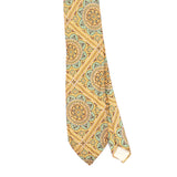 Front Front Detail of Vintage 1980's Wembley Geometric Patterned Tie