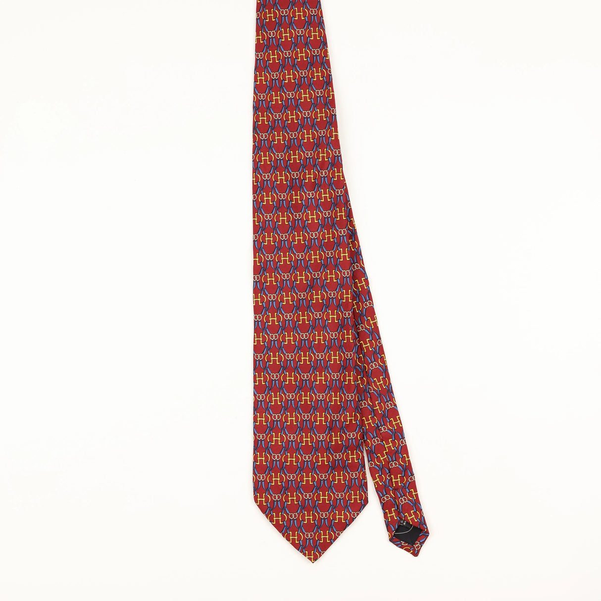 Front of Vintage 1990's Gucci Geometric Patterned Tie