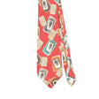 Front Front Detail of Vintage 1990's Geometric Patterned Tie