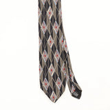 Front Front Detail of Vintage 1990's Haggar Geometric Patterned Tie