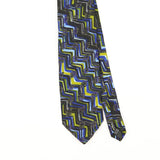 Front Front Detail of Vintage 1990's Kōlte Geometric Patterned Tie
