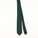 Front of Vintage 1980's Resilio French Horn Geometric Patterned Tie