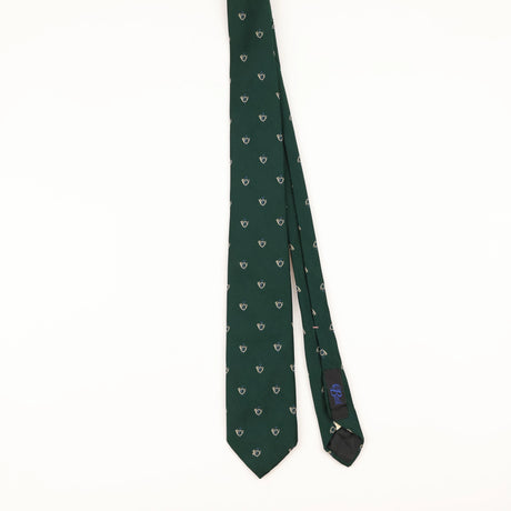 Front of Vintage 1980's Resilio French Horn Geometric Patterned Tie