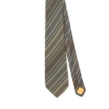 Front Front Detail of Vintage 1980's Christian Dior Striped Patterned Tie