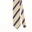 Front Detail of Vintage 1990's Striped Patterned Tie