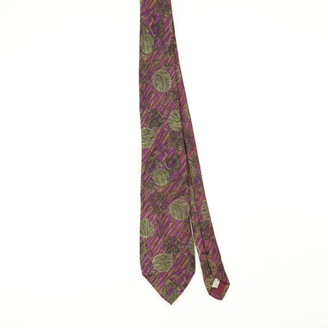 Front Front of Vintage 1990's Floral Patterned Tie