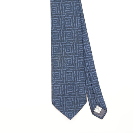 Front Detail of Vintage 1990's Givenchy Geometric Patterned Tie