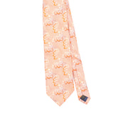 Front Front Detail of Vintage 1990's Aquascutum Abstract Patterned Tie