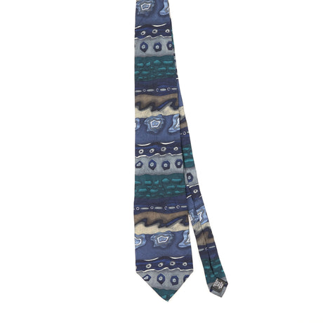 Front of Vintage 1990's Croft & Barrow Abstract Patterned Tie