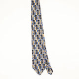 Front Front of Vintage 1990's Givenchy Geometric Patterned Tie