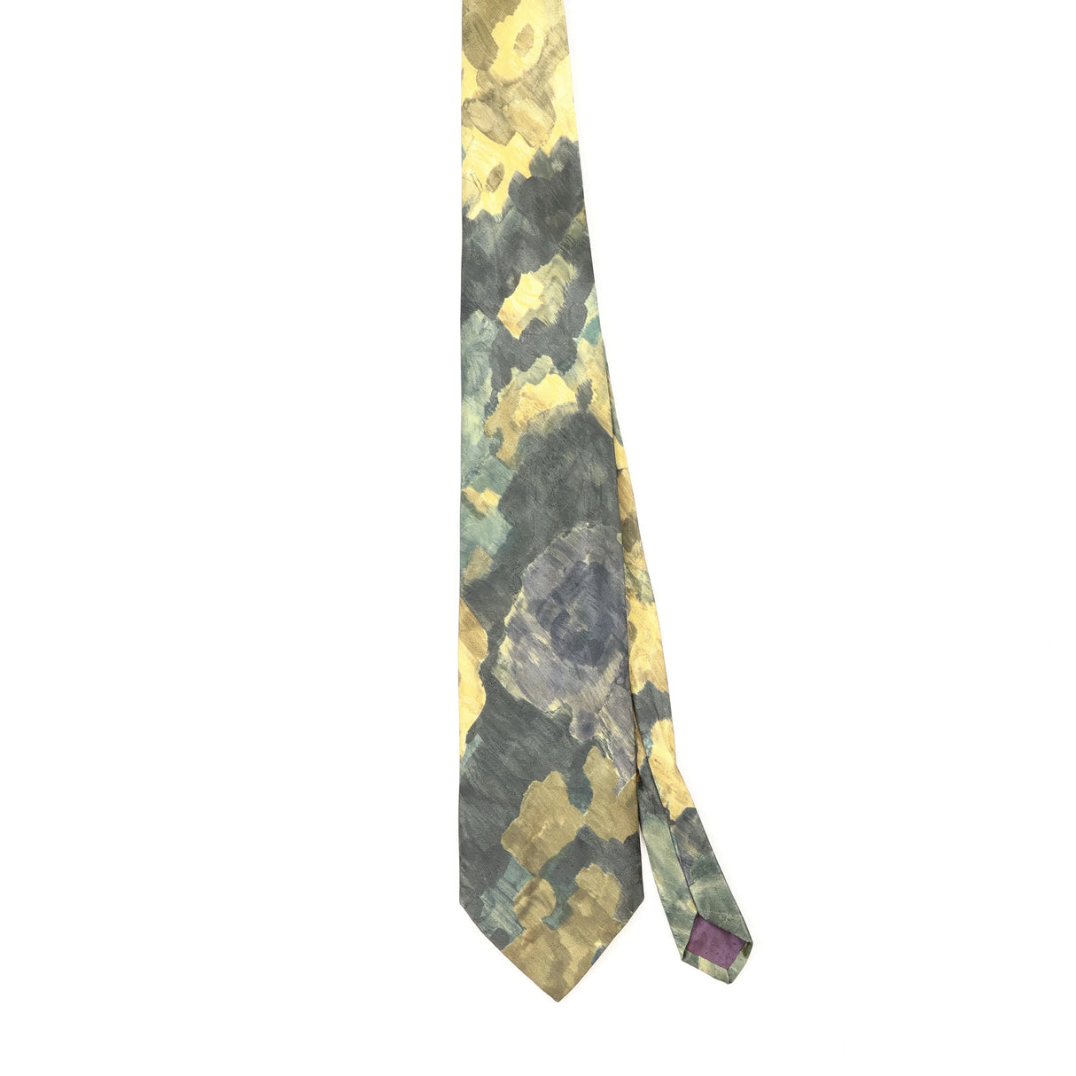 Front Front of Vintage 1990's Paco Rabanne Abstract Patterned Tie