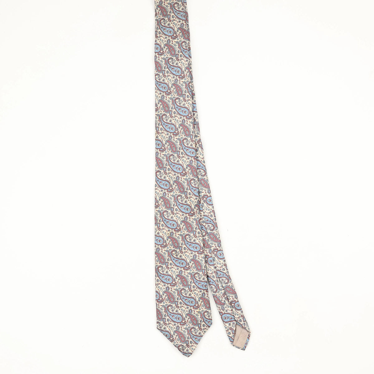 Front Front of Vintage 1990's Christian Dior Paisley Patterned Tie