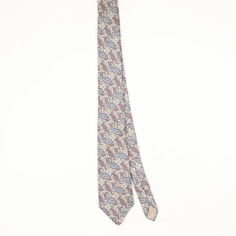 Front Front of Vintage 1990's Christian Dior Paisley Patterned Tie