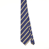 Front of Vintage 1990's Brioni Striped Patterned Tie