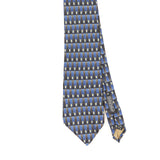Front Front Detail of Vintage 1990's Geometric Patterned Tie