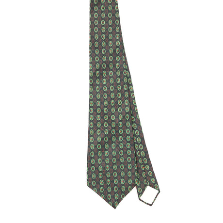 Front Front of Vintage 1980's Yves Saint Laurent Geometric Patterned Tie