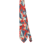 Front Front of Vintage 1990's Christian Dior Abstract Patterned Tie