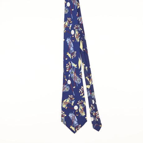 Front of Vintage 1990's Golf Geometric Patterned Tie