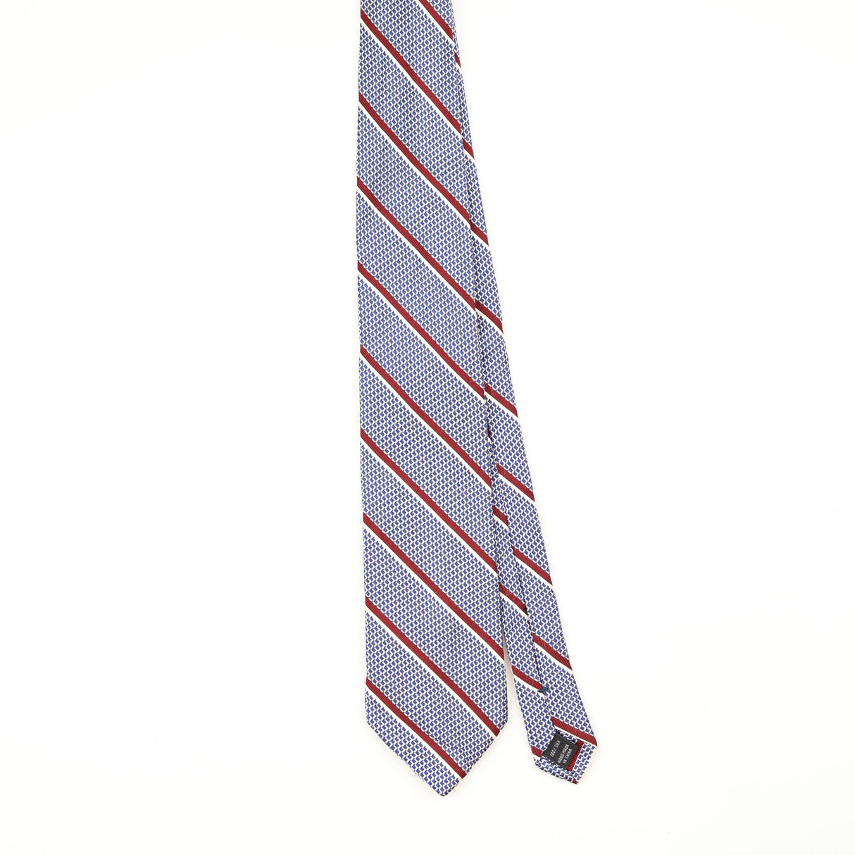 Front Front of Vintage 1990's Jos. A. Bank Striped Patterned Tie