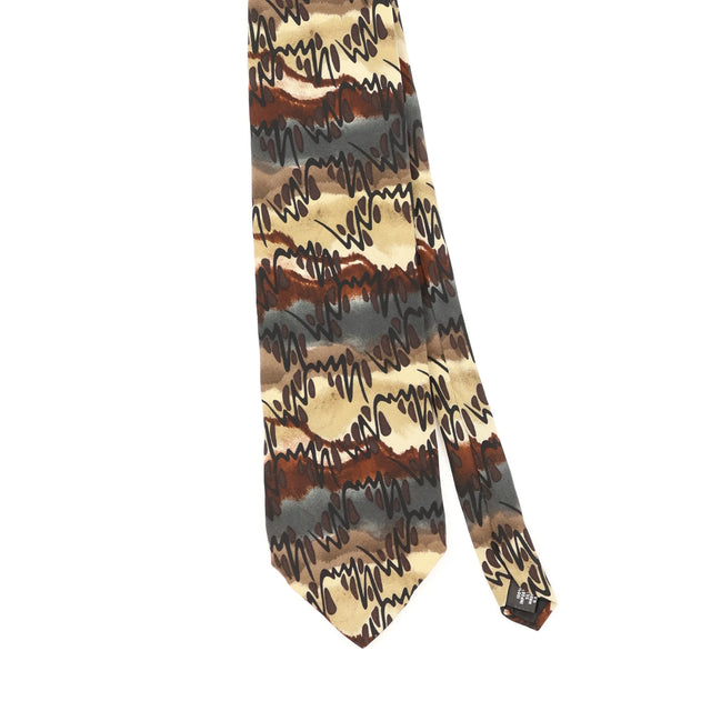 Front Front Detail of Vintage 1990's Grateful Dead Abstract Patterned Tie