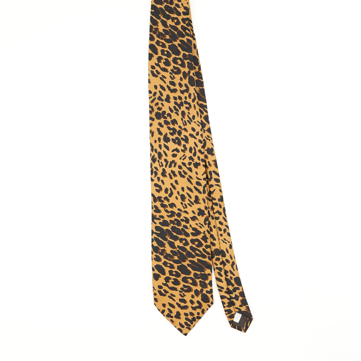 Front of Vintage 1990's Leopard Animal Print Patterned Tie