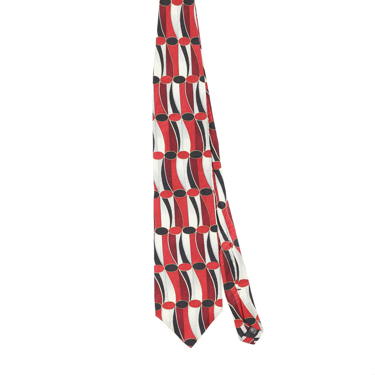 Front Front of Vintage 1990's Geometric Patterned Tie
