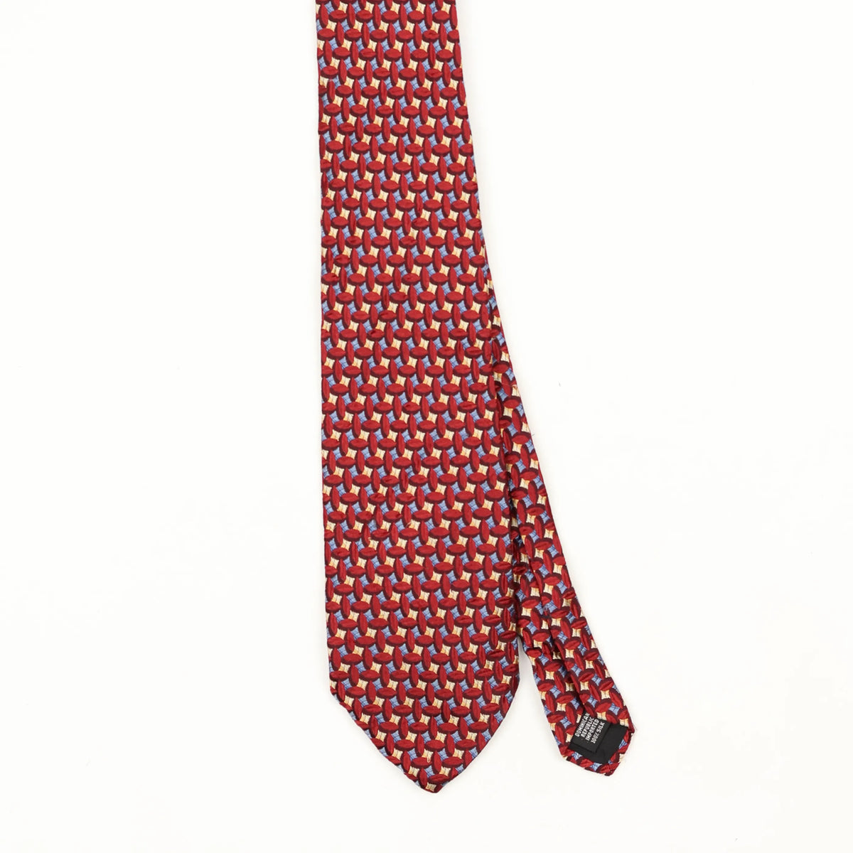 Front Front Detail of Vintage Geoffrey Beene Geometric Patterned Tie