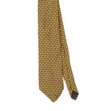 Front Front Detail of Vintage 1990's Brooks Brothers Geometric Patterned Tie
