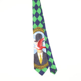Front Front of Vintage 1990's René Magritte Geometric Patterned Tie