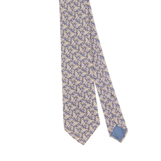 Front Detail of Vintage 1980's Christian Dior Paisley Patterned Tie