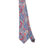 Front Front Detail of Vintage 1990's Paisley Patterned Tie