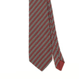Front Detail of Vintage 1980's Polka Dot Patterned Tie